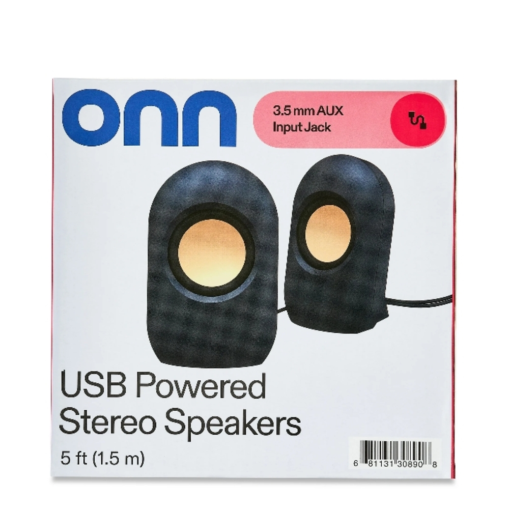 On Running Black Portable USB Speakers